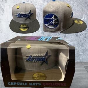 Houston Astros Vintage 35 Year Anniversary Capsule New Era Fitted Hat 7 1/2
